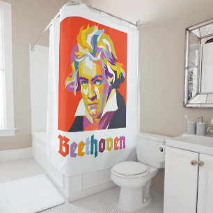 Beethoven 2 shower curtain