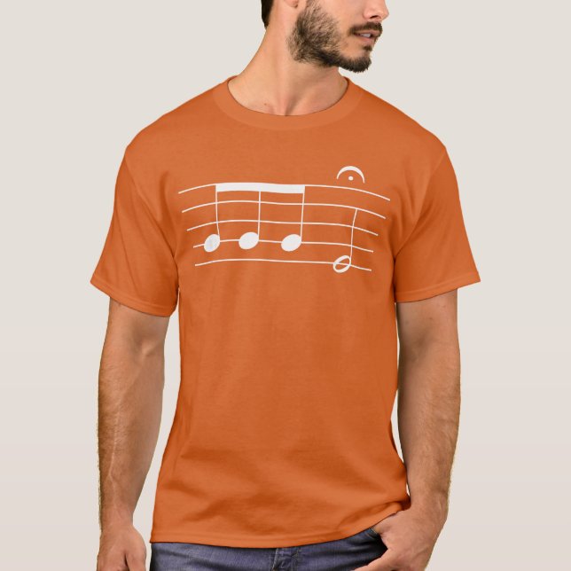 Beethoven 5th Symphony Notes Classical Music Compo T-Shirt (Front)