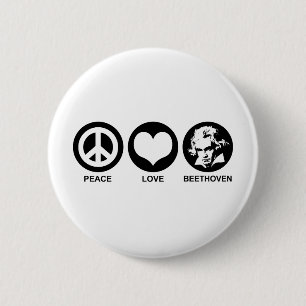 Beethoven 6 Cm Round Badge