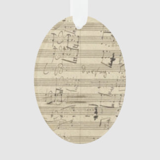 Beethoven 9th Symphony Music Manuscript Score Ornament