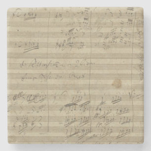 Beethoven 9th Symphony, Music Manuscript Stone Coaster