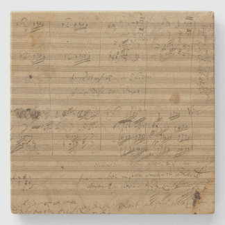 Beethoven 9th Symphony, Music Manuscript Stone Coaster