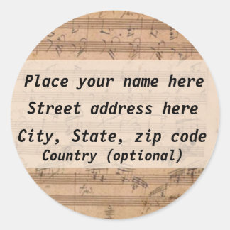 Beethoven Address Label