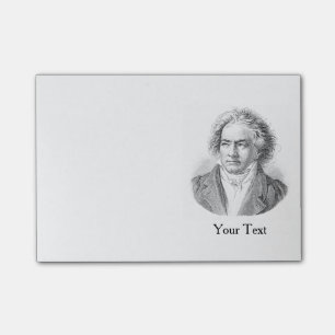 Beethoven Black and White Post-it Notes