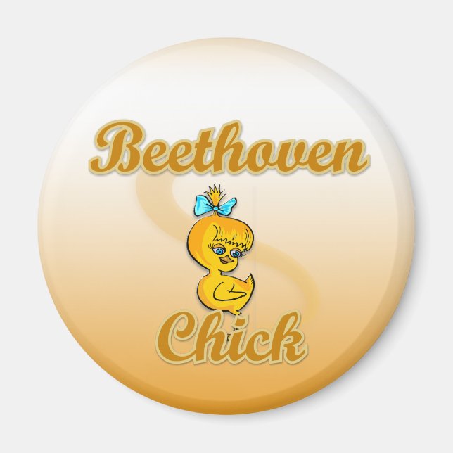 Beethoven Chick Magnet (Front)