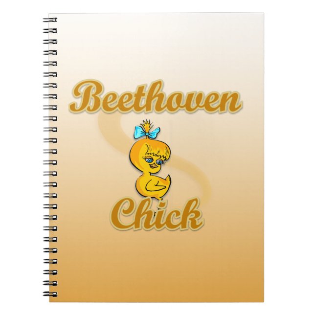 Beethoven Chick Spiral Notebook (Front)