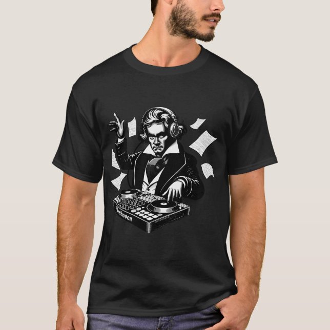 Beethoven Dj Classical Fusion T-Shirt (Front)