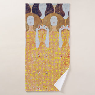 Beethoven Frieze (detail), Gustav Klimt Bath Towel