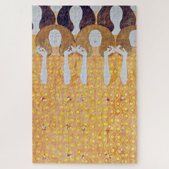 Beethoven Frieze (detail), Gustav Klimt Jigsaw Puzzle (Vertical)