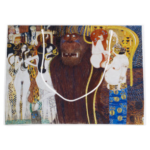 Beethoven Frieze(detail), Gustav Klimt Large Gift Bag