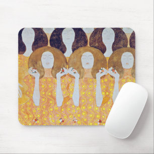 Beethoven Frieze (detail), Gustav Klimt Mouse Pad