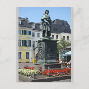 Beethoven (full) Statue Bonn Germany Postcard