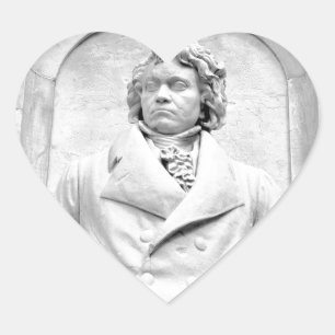 Beethoven Heart Sticker