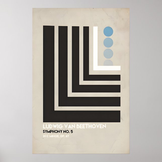 Beethoven Inspired Original Design Print -Print (Front)