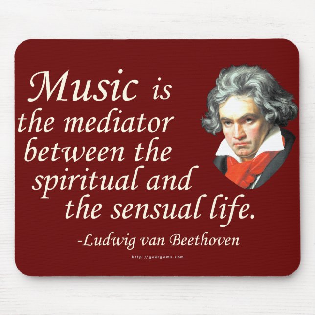 Beethoven on Music Mouse Pad (Front)