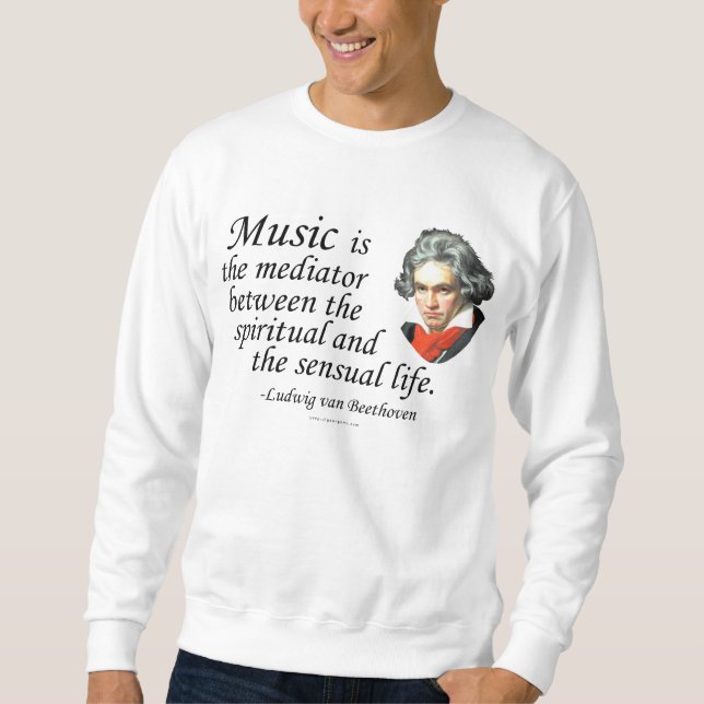 Beethoven on Music Sweatshirt (Front)