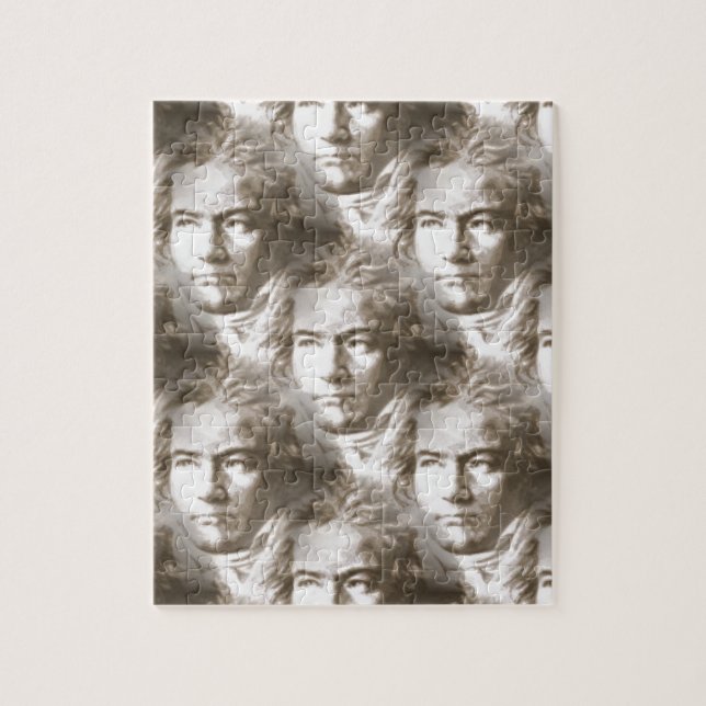 Beethoven Portrait Pattern Jigsaw Puzzle (Vertical)