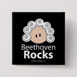 Beethoven Rocks Button