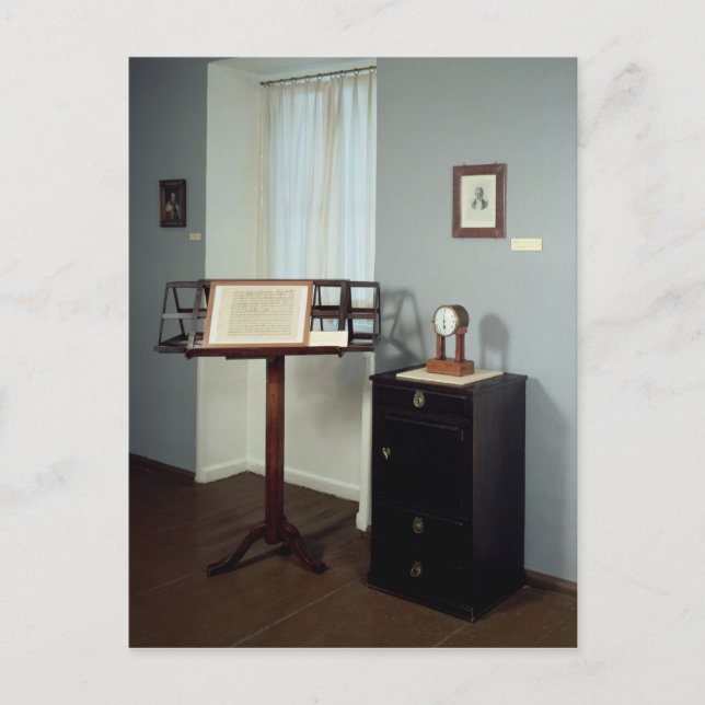 Beethoven Room displaying a music stand Postcard (Front)