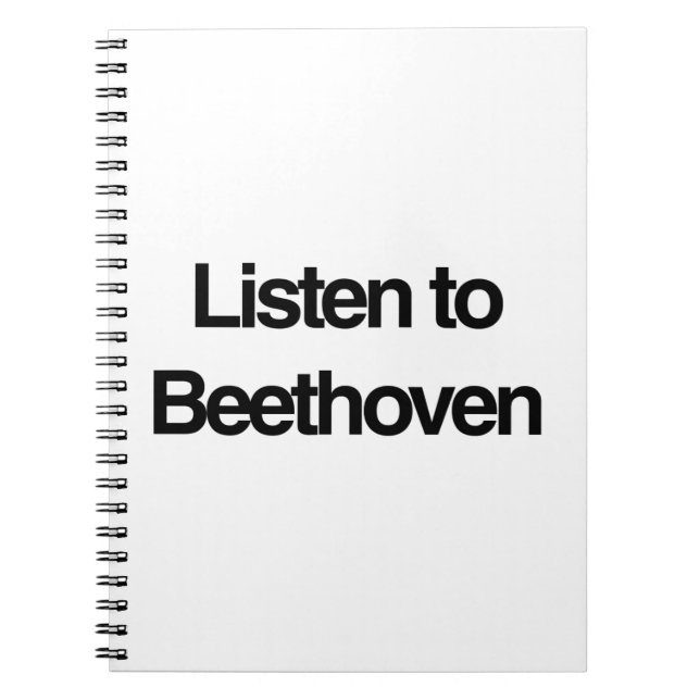 Beethoven Spiral Notebook (Front)