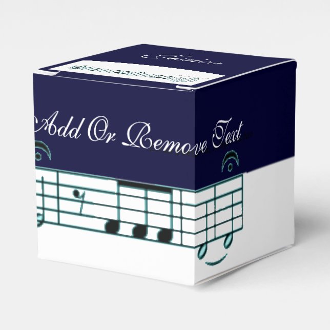 Beethoven Symphony No. 5 (Blue) Favour Box (Front Side)