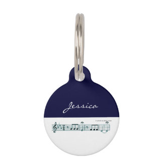 Beethoven Symphony No. 5 (Blue) Pet Tag