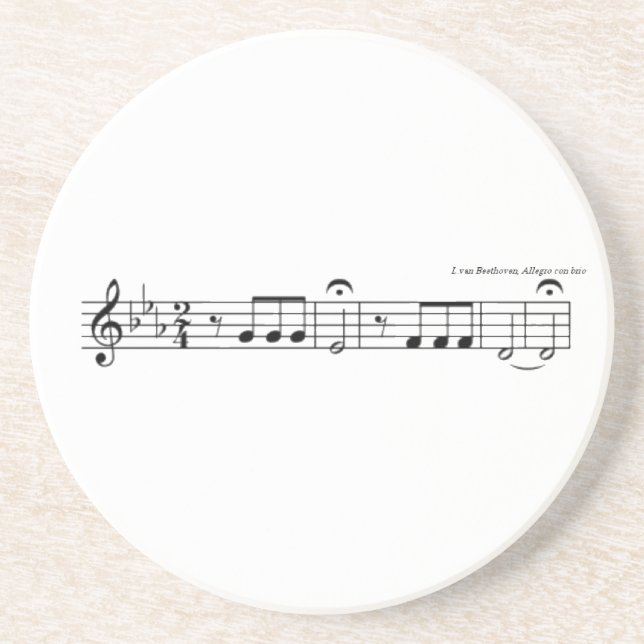 Beethoven Symphony No. 5 Coster Coaster (Front)