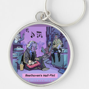 Beethoven's Half Pint Funny Gift Key Ring