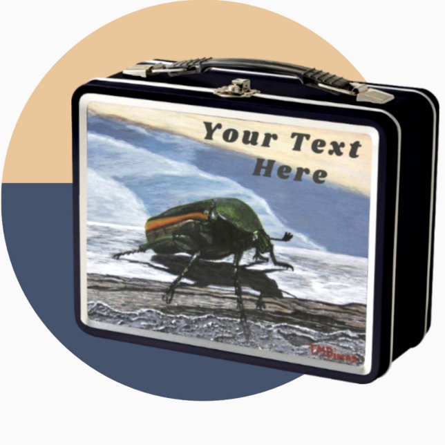 Beetle Bug Lunch Box - Optional Personalisation (Beetle Bug Lunch Box)
