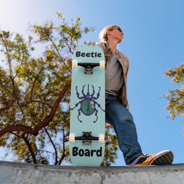 Beetle pixel art skateboard (Outdoor 1)