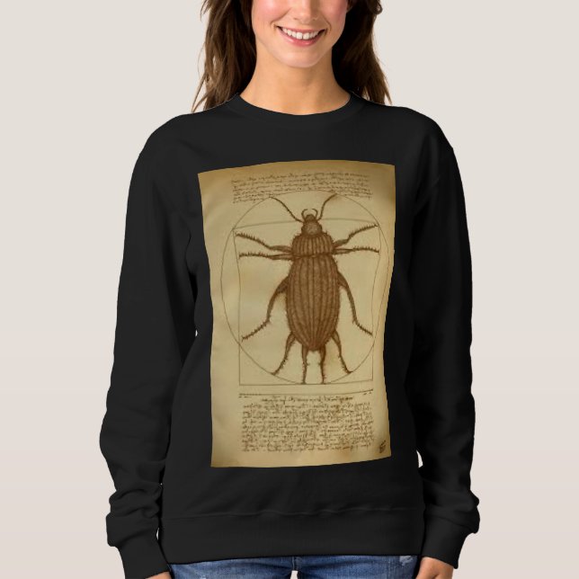 Beetle Vintage Art Sweatshirt (Front)