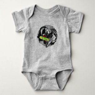 Beetlejuice Adam & Barbara Scary Baby Bodysuit