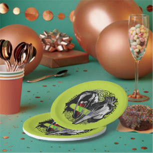 Beetlejuice Adam & Barbara Scary Paper Plate