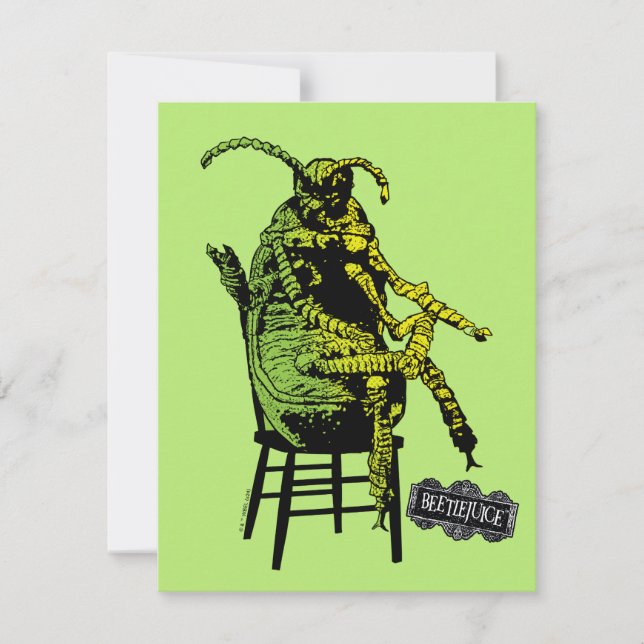 Beetlejuice | Beetle in Chair Card (Front)
