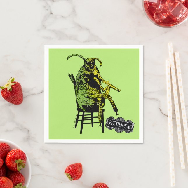 Beetlejuice | Beetle in Chair Napkin (Insitu)