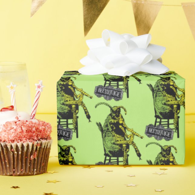 Beetlejuice | Beetle in Chair Wrapping Paper (Birthday Party)
