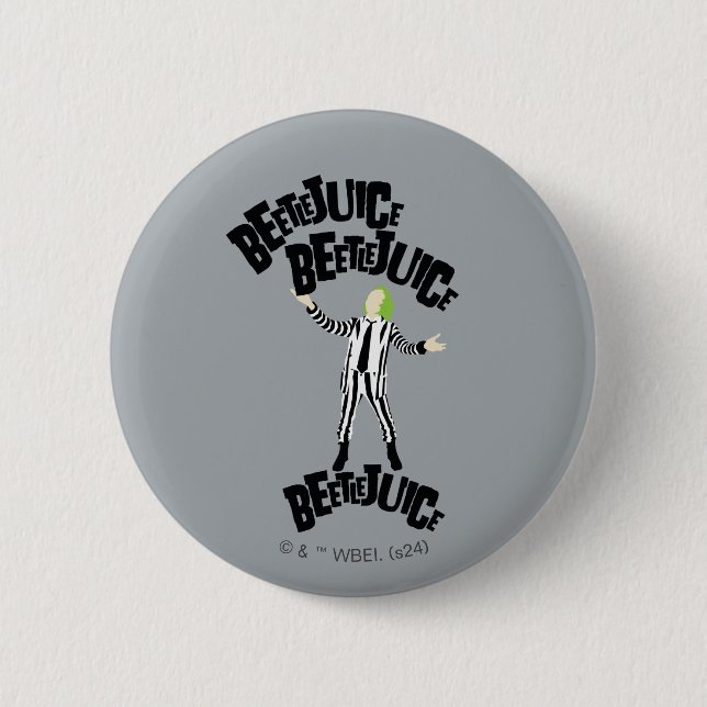 Beetlejuice Beetlejuice Beetlejuice 6 Cm Round Badge (Front)