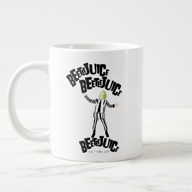 Beetlejuice Beetlejuice Beetlejuice Large Coffee Mug (Left)