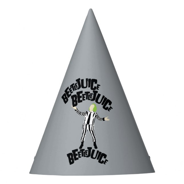 Beetlejuice Beetlejuice Beetlejuice Party Hat (Front)
