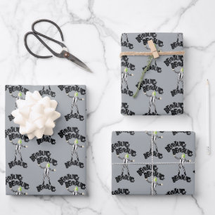 Beetlejuice Beetlejuice Beetlejuice Wrapping Paper Sheet