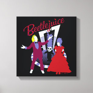 Beetlejuice   Beetlejuice & Lydia Wedding Canvas Print