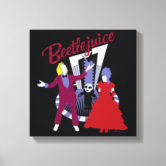 Beetlejuice | Beetlejuice & Lydia Wedding Canvas Print (Front)