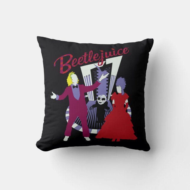 Beetlejuice | Beetlejuice & Lydia Wedding Cushion (Front)