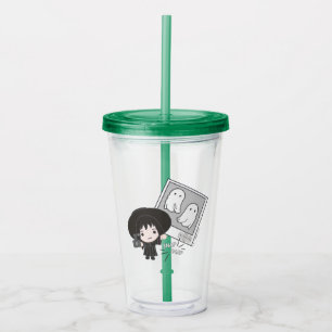 Beetlejuice Chibi Lydia Ghost Photography Acrylic Tumbler