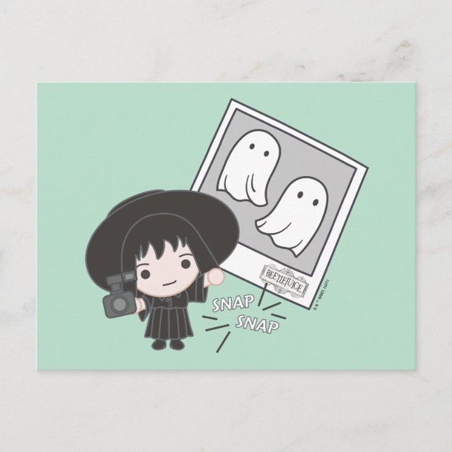 Beetlejuice | Chibi Lydia Ghost Photography Postcard (Front)