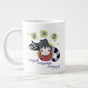 Beetlejuice   Chibi Lydia "Strange and Unusual" Large Coffee Mug
