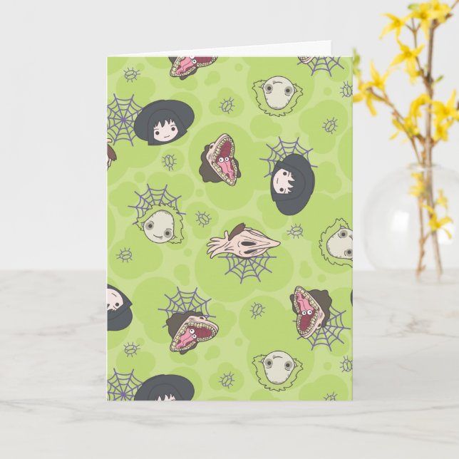 Beetlejuice | Cute Chibi Toss Pattern Card (Yellow Flower)