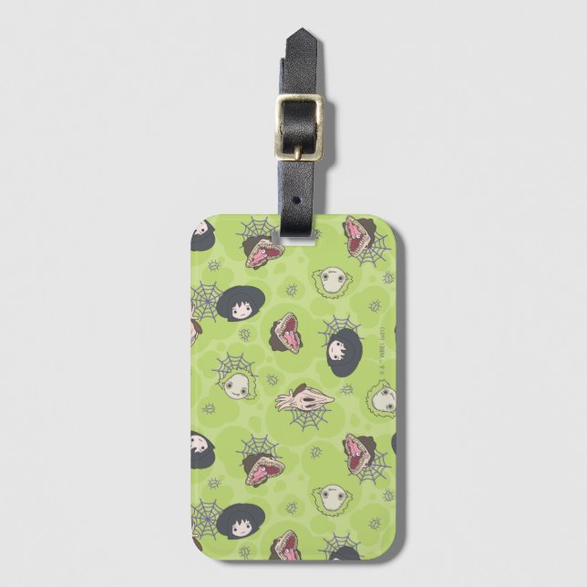 Beetlejuice | Cute Chibi Toss Pattern Luggage Tag (Front Vertical)
