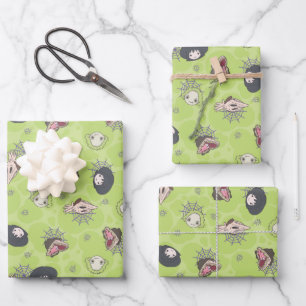Beetlejuice   Cute Chibi Toss Pattern Wrapping Paper Sheet