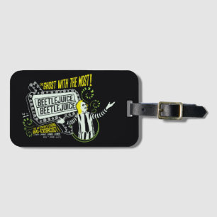 Beetlejuice "Ghost With The Most" Marquee Luggage Tag